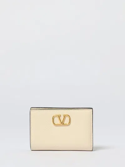 Valentino Garavani Wallet  Woman Color Yellow Cream In White