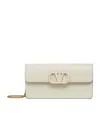 Valentino Vlogo Signature Grainy Calfskin Wallet With Chain In White