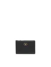 Valentino Wallet With Logo In Black