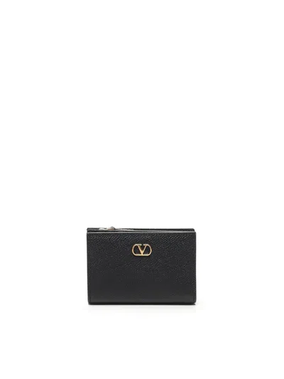 Valentino Garavani Wallet With Logo In Black
