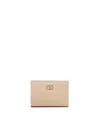 Valentino Logo-plaque Leather Wallet In Gray