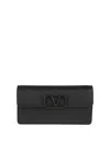 Valentino Wallet W/strap In Black
