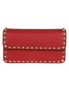 VALENTINO GARAVANI WALLET W/STRAP ROCKSTUD PLATINUM STUDS