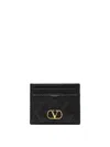 Valentino Portacarte Quiltie 67 In Nappa Nera Donna