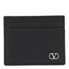 Valentino Garavani Vlogo Signature Garnet Calfskin Card Holder Accessories
