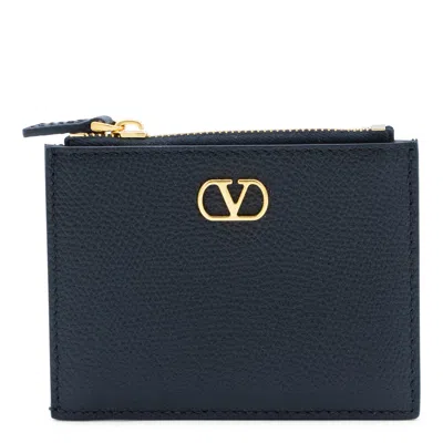 Valentino Garavani Wallets Blacks And Greys In Blue