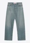 Valentino Straight Trousers With Belt Loops And Five Pockets