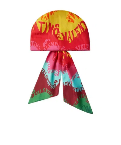 Valentino Garavani Waves Printed Hair Band In Pink