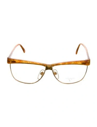 Pre-owned Valentino Garavani Wayfarer Eyeglasses In Brown