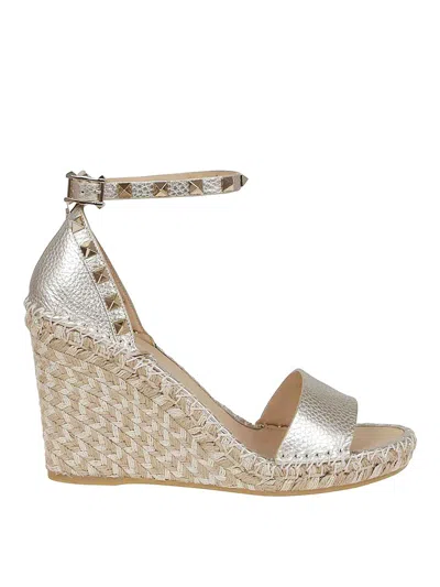 Valentino Garavani Wedge Espadrillas In Animal Print