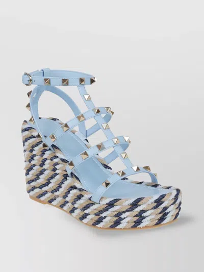 Valentino Garavani Wedge Espadrilles With Studded Strappy Design