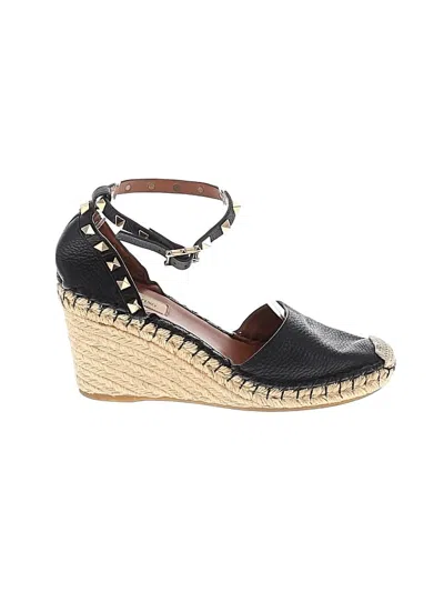 Pre-owned Valentino Garavani Wedges In Black