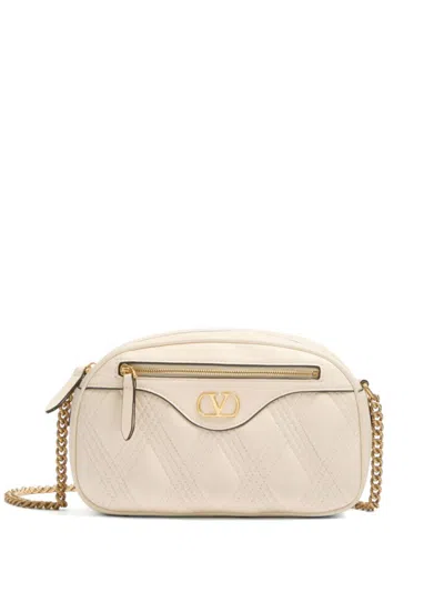 Valentino Garavani White 67 Medium Crossbody Bag