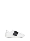 Valentino Garavani Minimalist Leather Sneakers With Contrasting Stripe Detail And Vlogo Signature In White