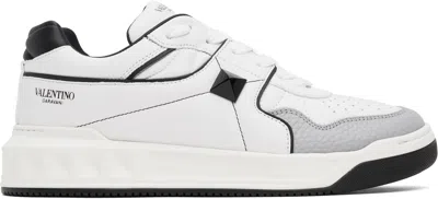 Valentino Garavani Multicolor Nappa Leather One Stud Sneakers In Animal Print