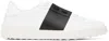 Valentino White & Black Open Sneakers In A01 Bianco/nero/bian