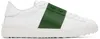Valentino Open Low-top Sneakers In Fern Green/bianco