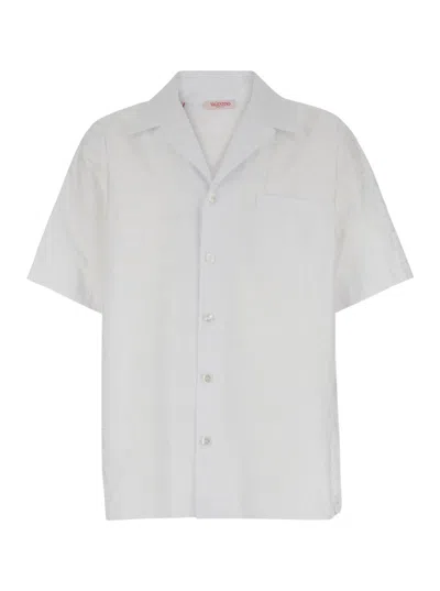 VALENTINO WHITE BOWLING SHIRT