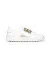 Valentino Low-top Sneakers Featuring Metallic Band In White