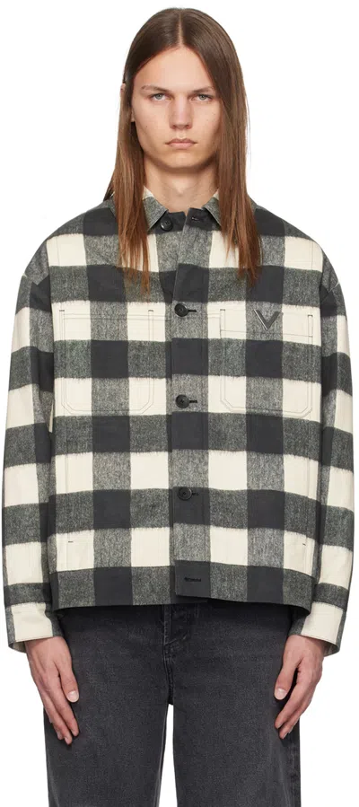 Valentino Garavani Man Shirt Black Size 40 Cotton In Multi