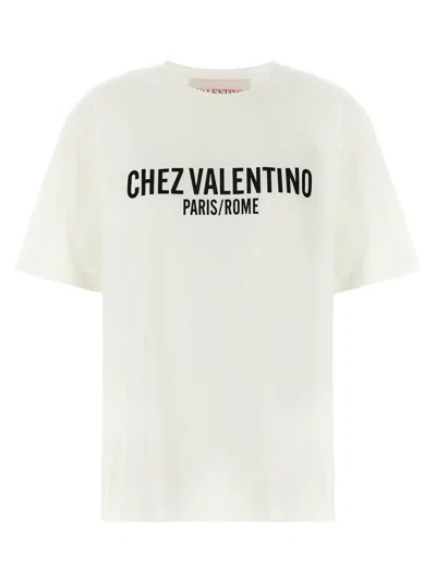 VALENTINO WHITE CHEZ VALENTINO T-SHIRT
