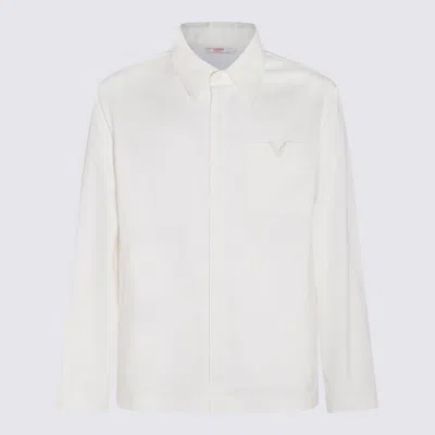 Valentino White Cotton Blend Shirt
