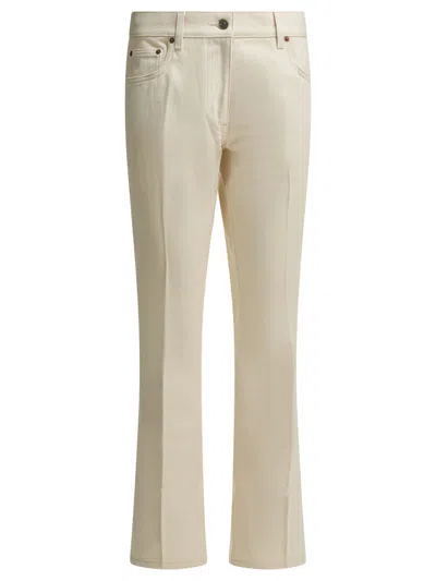 Valentino White Cotton Jeans