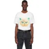 Valentino Cotton T-shirt With Le Chat De La Maison Print In White