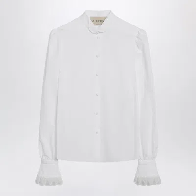 Valentino White Cotton Poplin Shirt
