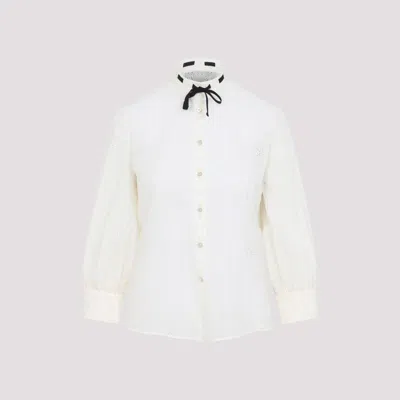 Valentino White Cotton Shirt