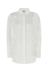 Valentino White Cotton Shirt In Avorio