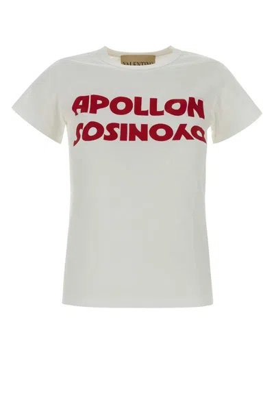 VALENTINO WHITE COTTON T-SHIRT