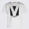 Valentino Mens Avorio Logo-print Crew-neck Cotton-jersey T-shirt In Avorio