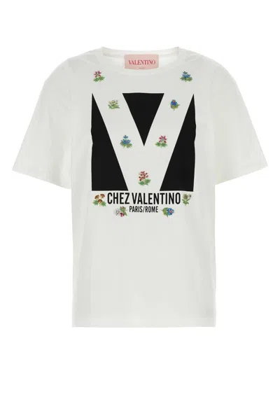 VALENTINO WHITE COTTON T-SHIRT
