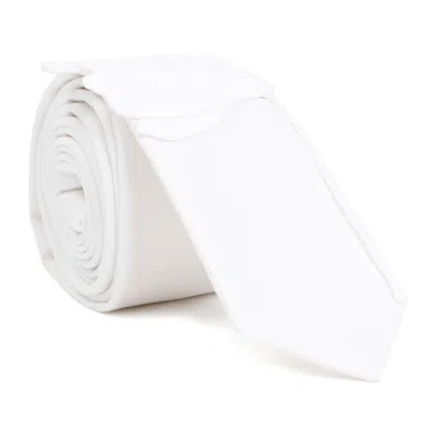 Valentino Garavani White Cotton Tie For Men