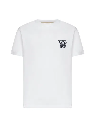 Valentino White Cotton Vg Embroidery T-shirt