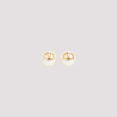 Valentino Garavani White Cream Earrings