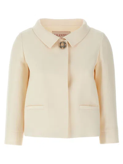 VALENTINO WHITE CREPE BLAZER