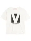 Valentino Mens Avorio Logo-print Crew-neck Cotton-jersey T-shirt In White