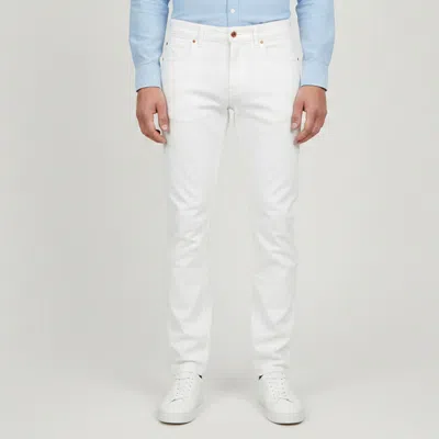 Pre-owned Valentino White Denim Straight Fit Jeans Xl/waist 35"