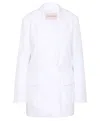 Valentino White Double-breasted Blazer In White