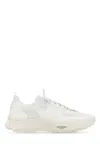 Valentino Garavani White Fabric And Mesh True Act Sneakers In Biancobiancobiancobianco