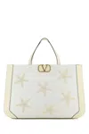 Valentino White Fabric  Garavani Escape Shopping Bag