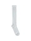 Valentino White Knee High Socks In White