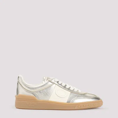 VALENTINO GARAVANI WHITE LACE UP SNEAKERS