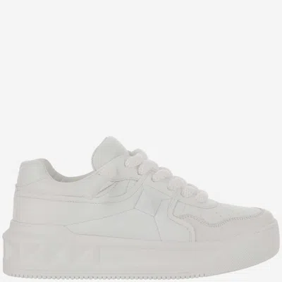 VALENTINO GARAVANI WHITE LACE-UP SNEAKERS