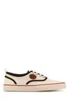 Valentino Nojoke Canvas Sneakers With Contrasting Profiles