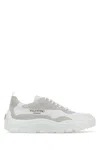 Valentino Two-tone Leather And Suede Gumboy Sneakers In White