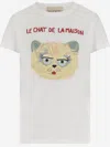 Valentino Silk T-shirt With Short Sleeves And Graphic Print In White