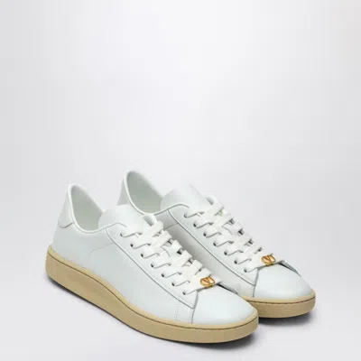 VALENTINO GARAVANI WHITE LEATHER ROYCO SNEAKERS